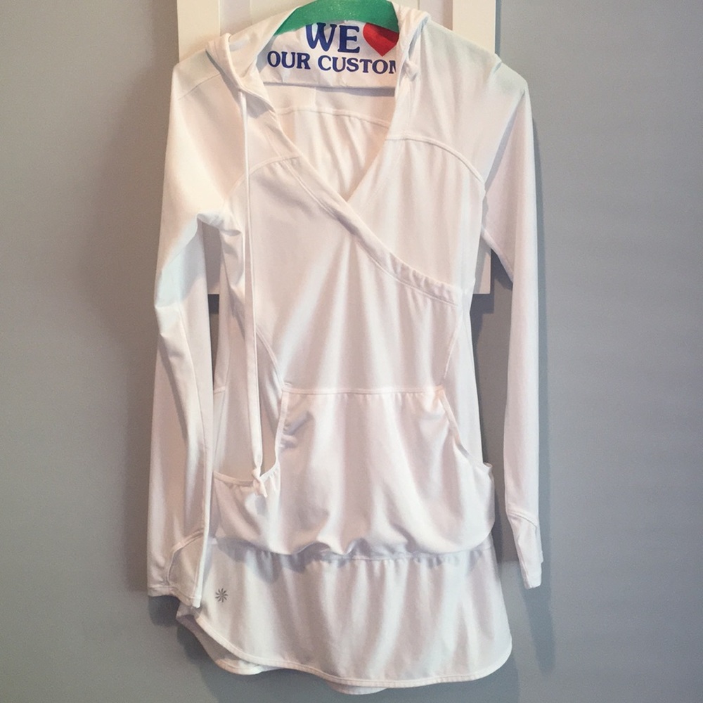 Athleta white cover up